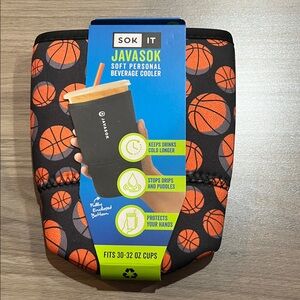 Basketball Print Beverage Cooler New